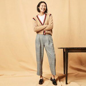 J. Crew Gray Plaid Trousers